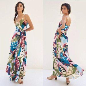 New $188 Anthropologie Sohla Wrap Maxi Dress L